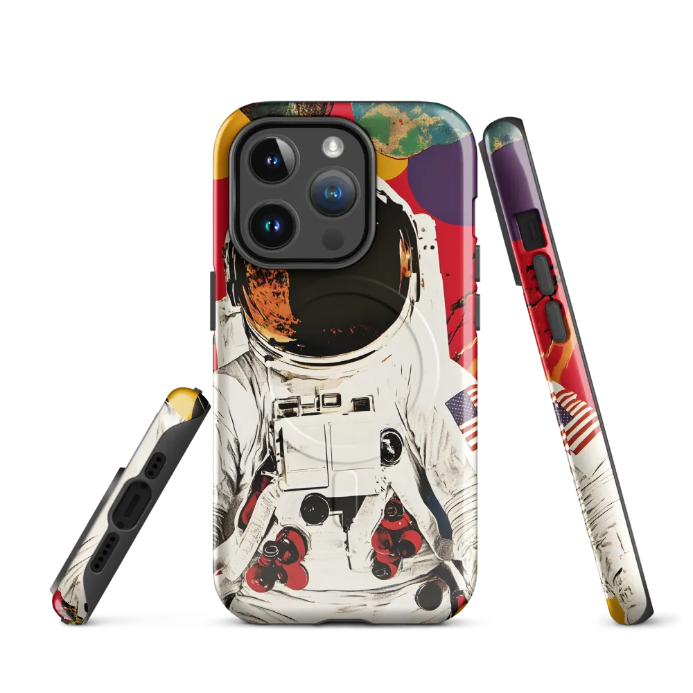 Cosmic Exploration: The Astronaut's Journey | Phone Case |  14 Pro | MagSafe® Tough Case | Glossy