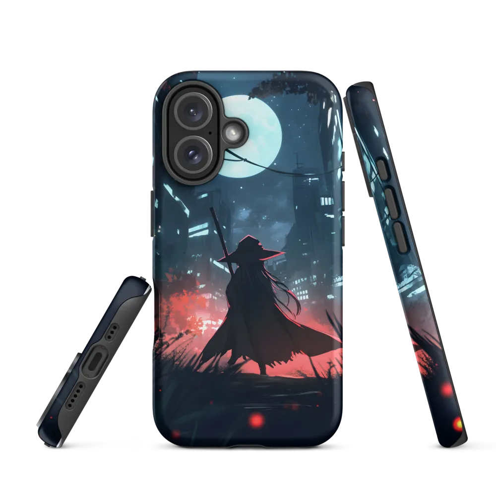 The Enigmatic Witch of the Night City | Phone Case