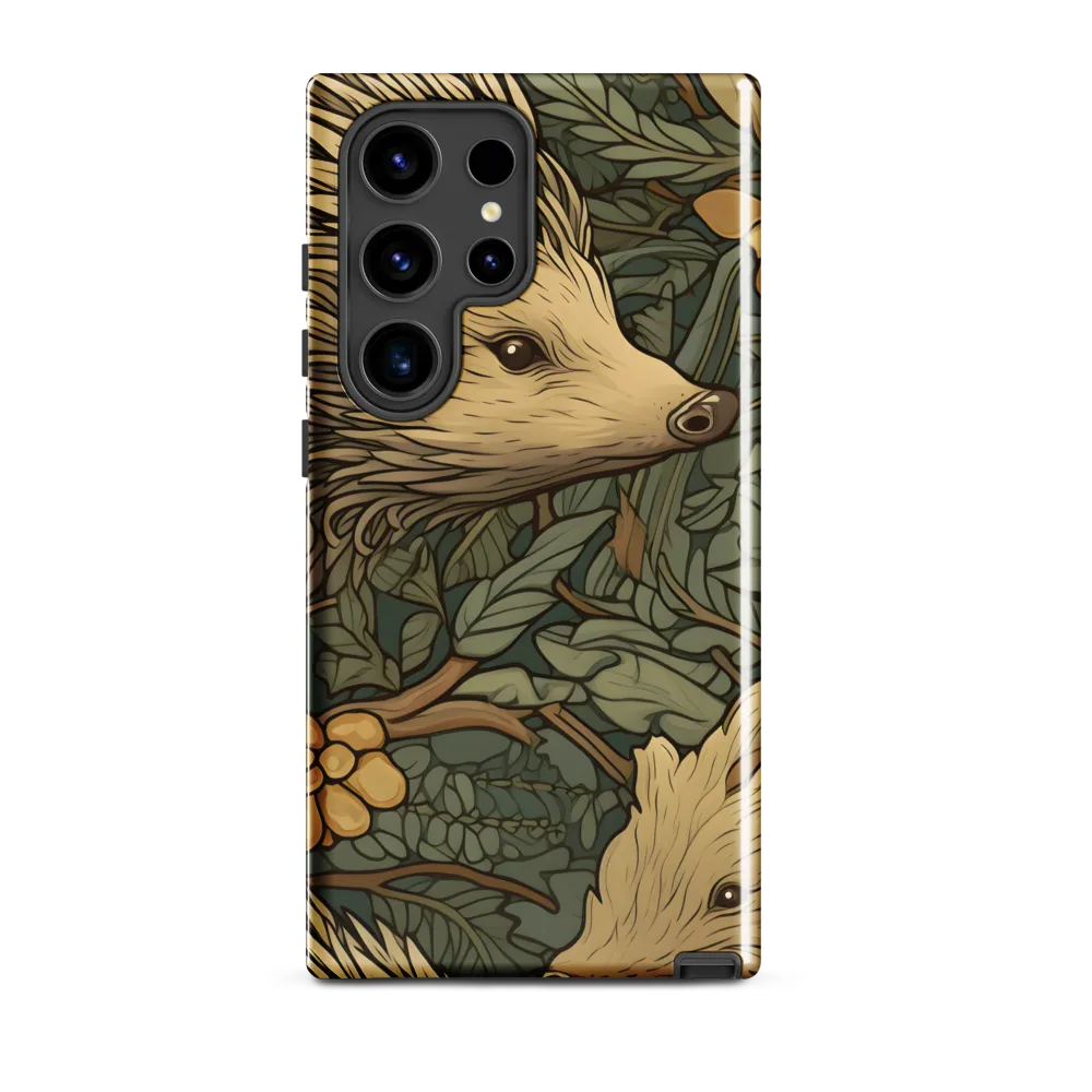 Whimsical Hedgehog Garden | Phone Case |  S24 Ultra | Tough Case | Glossy
