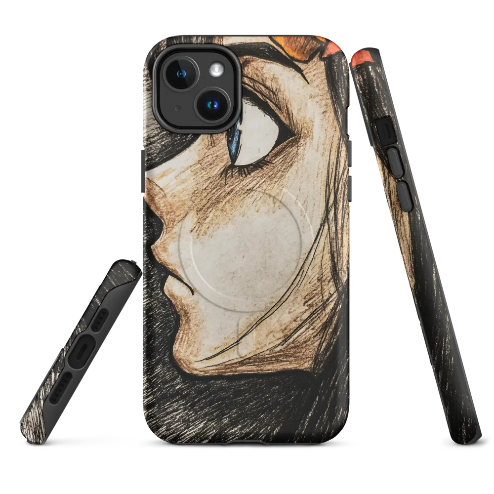 Reflections in Profile | Phone Case |  14 Plus | MagSafe® Tough Case | Matte