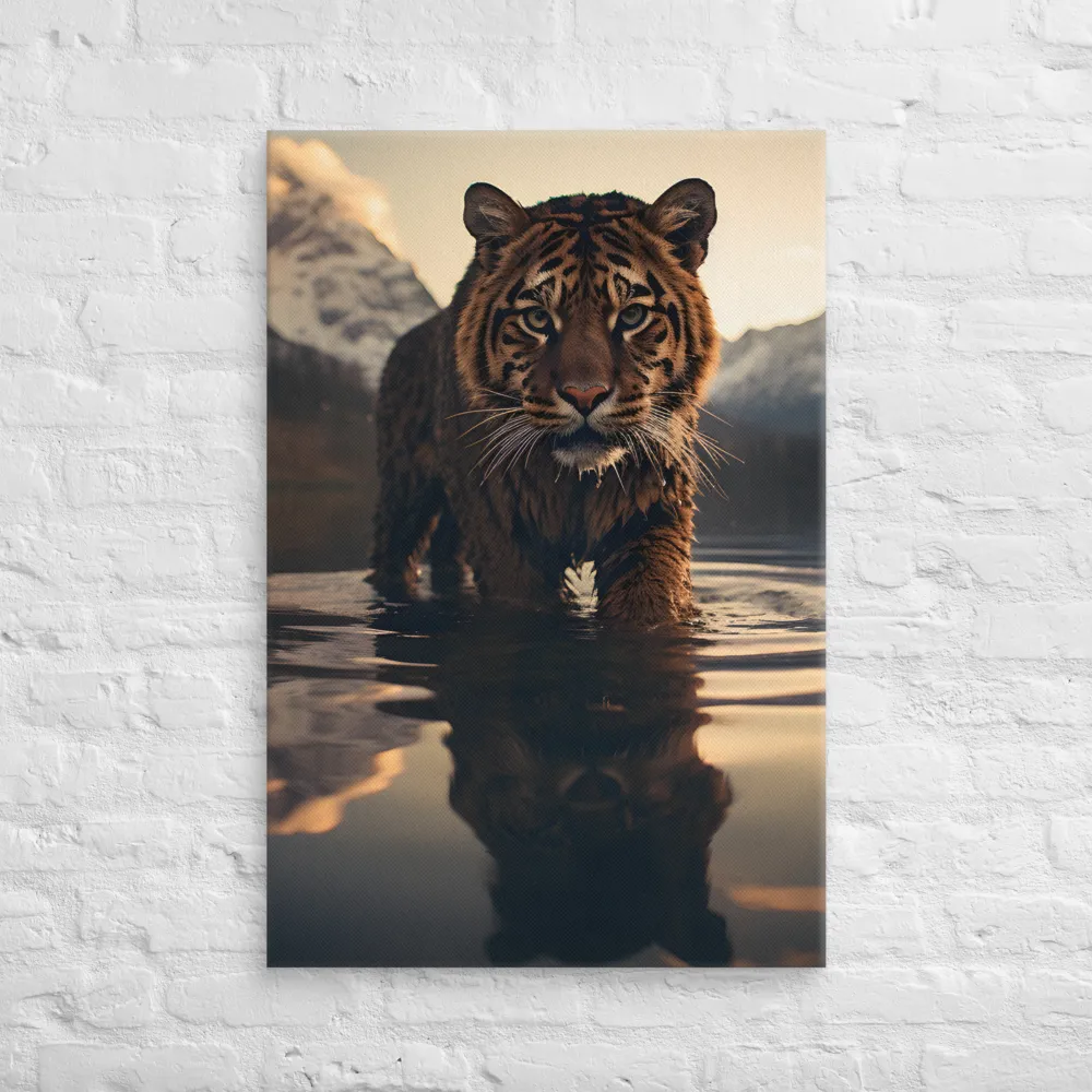Majestic Reflection: The Tiger's Domain