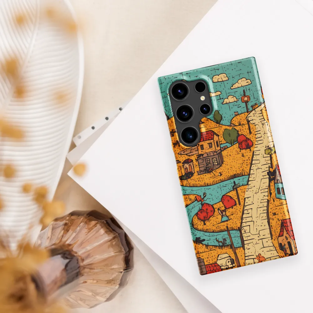Whimsical Village Landscape