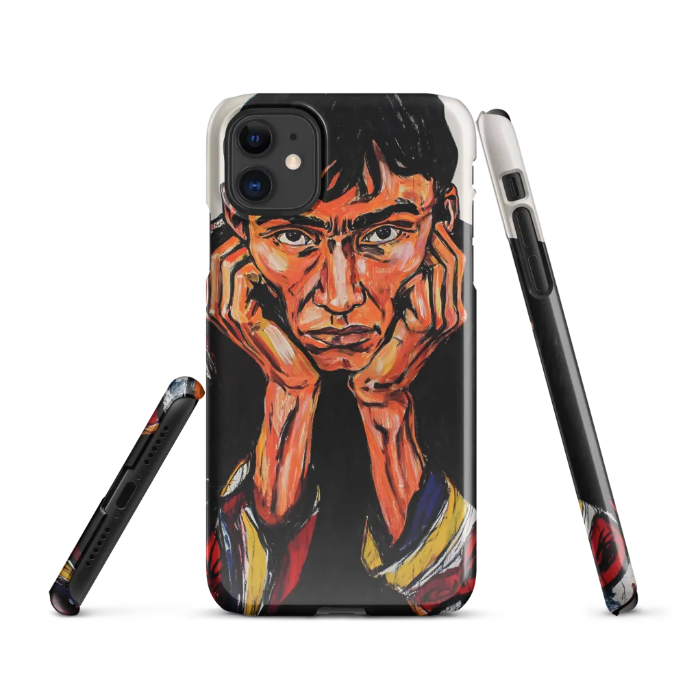 Contemplative Intensity: An Expressionist Portrait