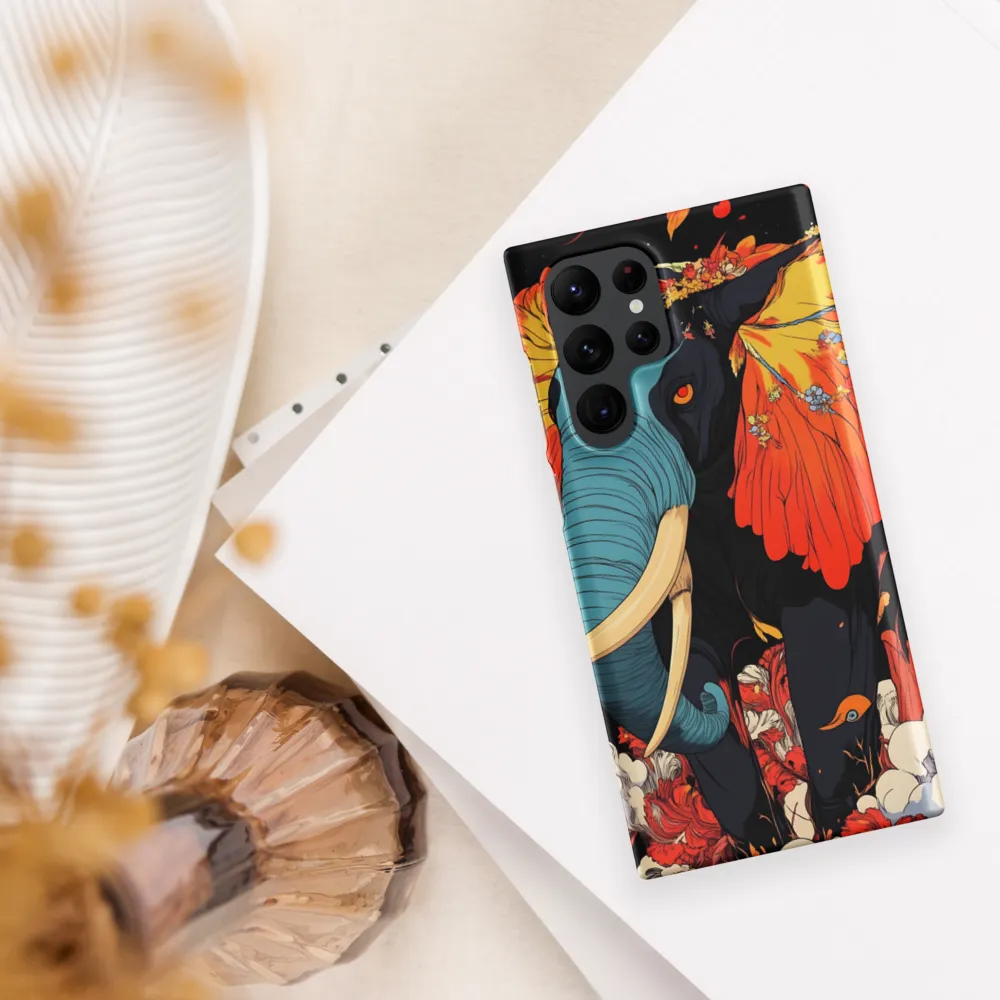 Majesty of the Floral Elephant | Phone Case |  S22 Ultra | Snap Case | Matte