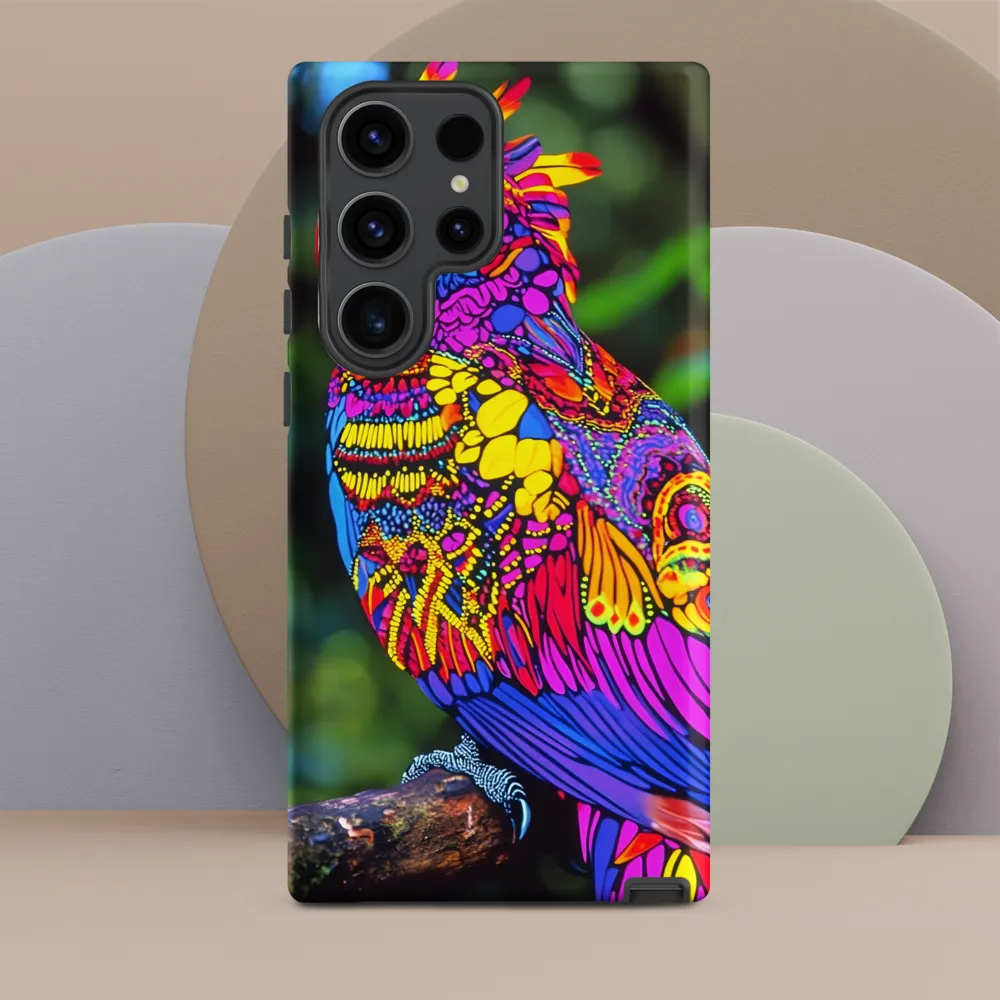 Vibrant Psychedelic Parrot