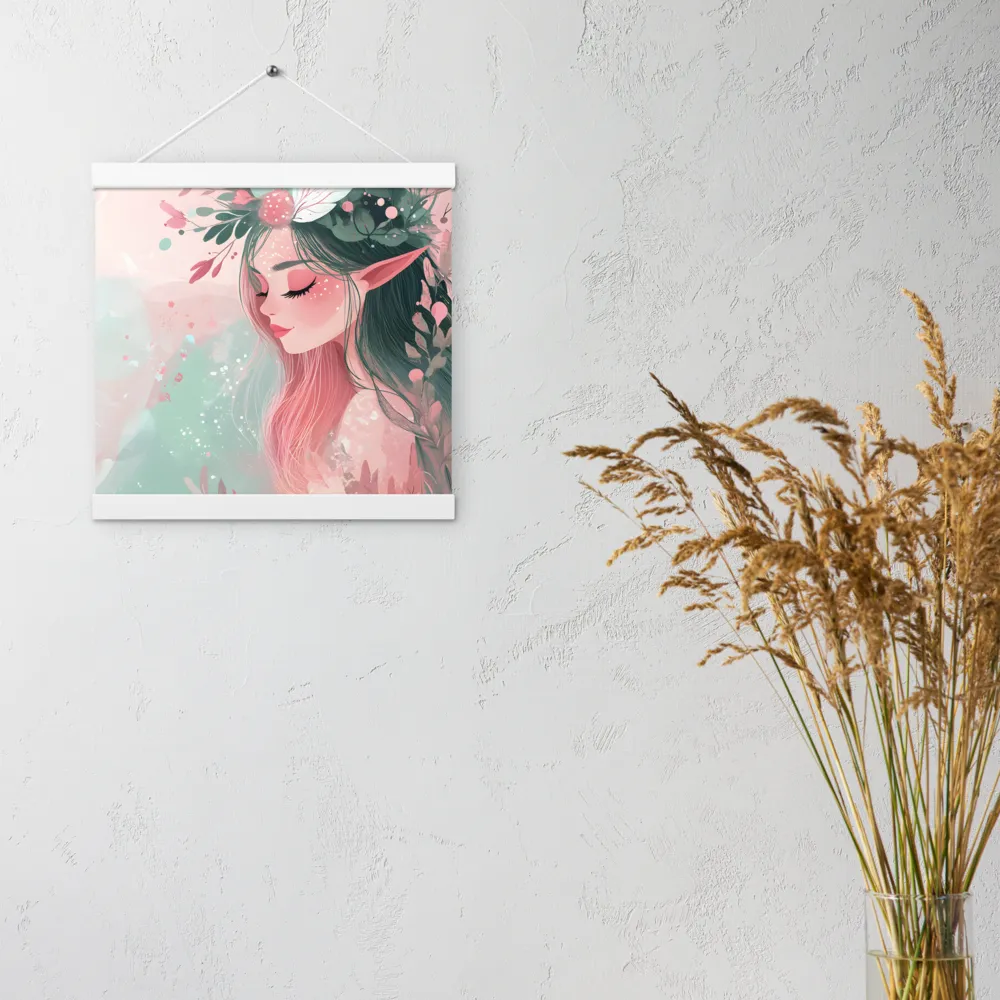 Whispers of Nature | Poster With White Wood Hanger | 12″×12″