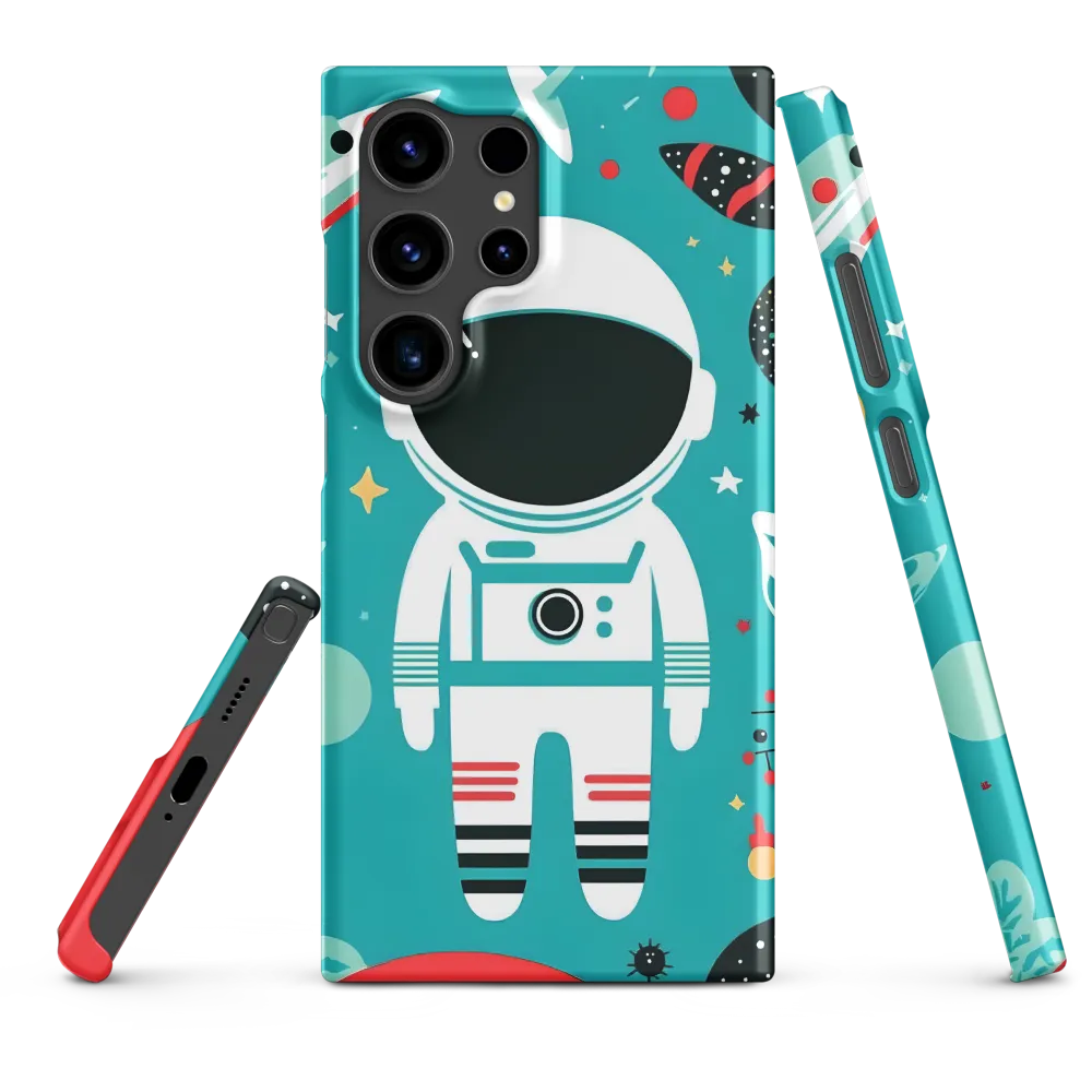 Whimsical Astronaut in Cosmic Wonderland