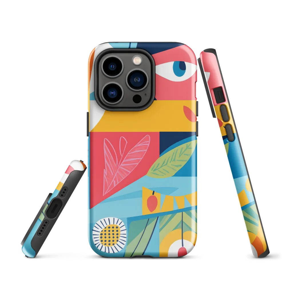 Vibrant Geometric Visage