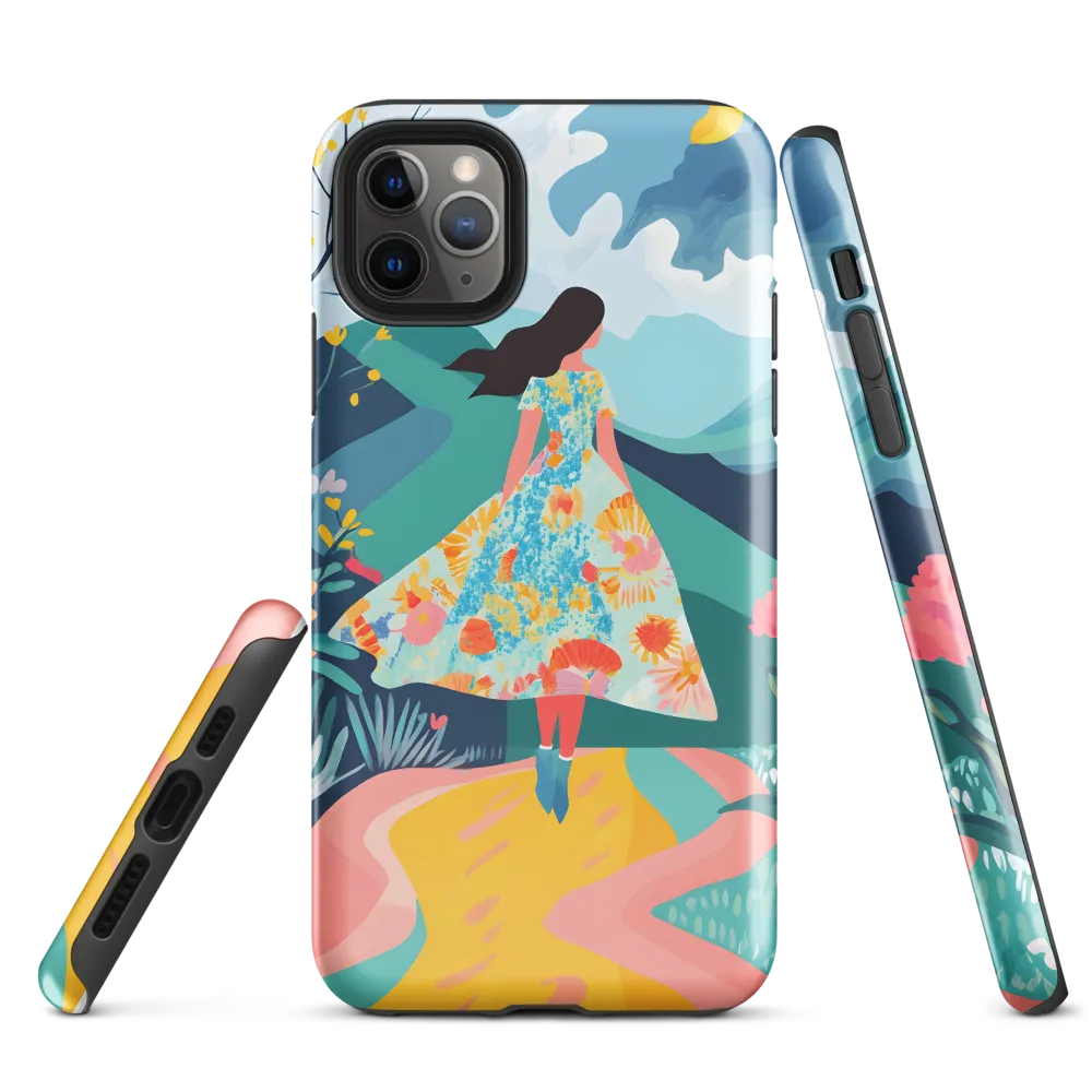 Walking into Colorful Serenity | Phone Case |  11 Pro Max | Tough Case | Glossy