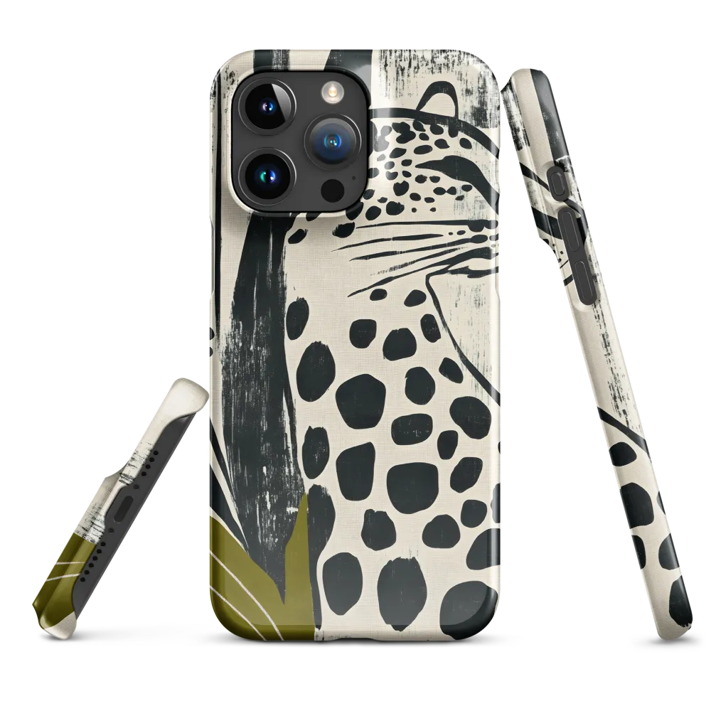Leopard in Silhouette: A Modern Appeal | Phone Case |  15 Pro Max | Snap Case | Glossy