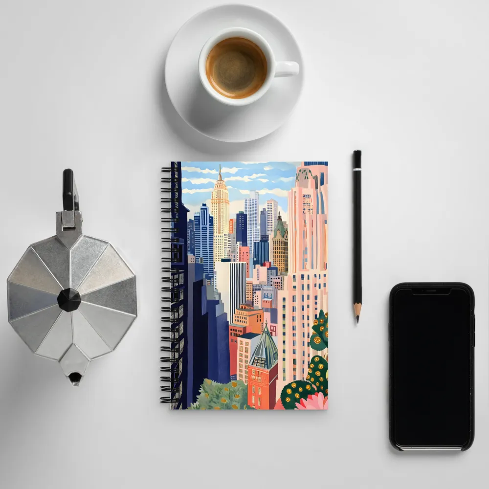 Vibrant City Dreams | Spiral Notebook