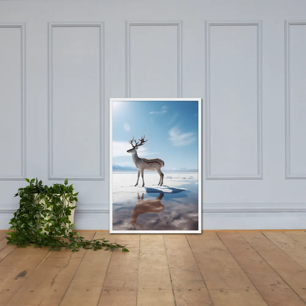 Majesty in Reflection | Poster with White Frame | 24″×36″