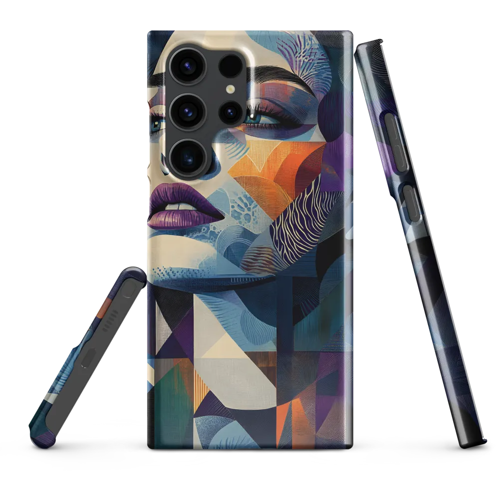 Fragmented Mystery: A Modern Portrait | Phone Case |  S23 Ultra | Snap Case | Glossy