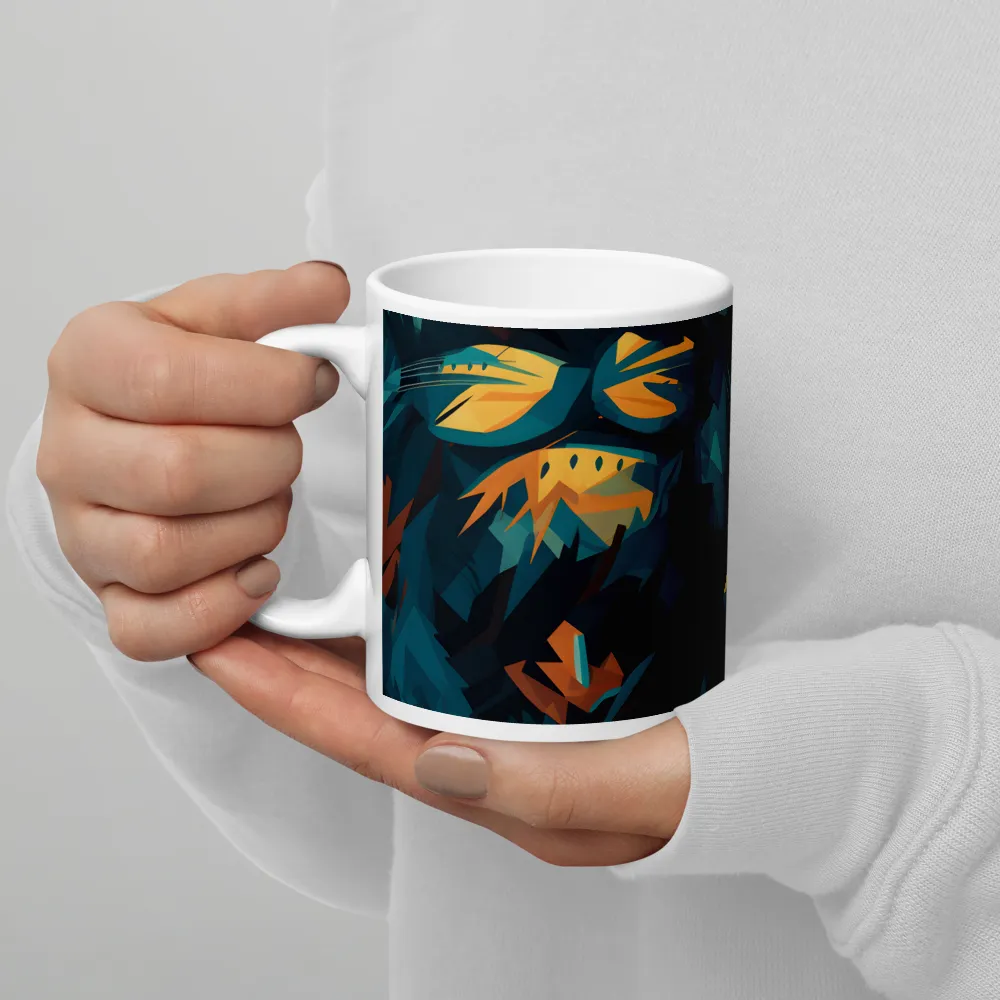 Wild Fusion: The Abstract Wolf | Mugs | Multiple Sizes & Colors