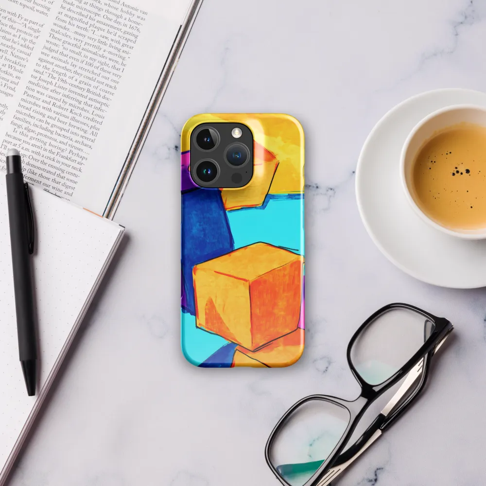 Playful Cubes in Vibrant Harmony | Phone Case |  16 Pro | Snap Case | Glossy