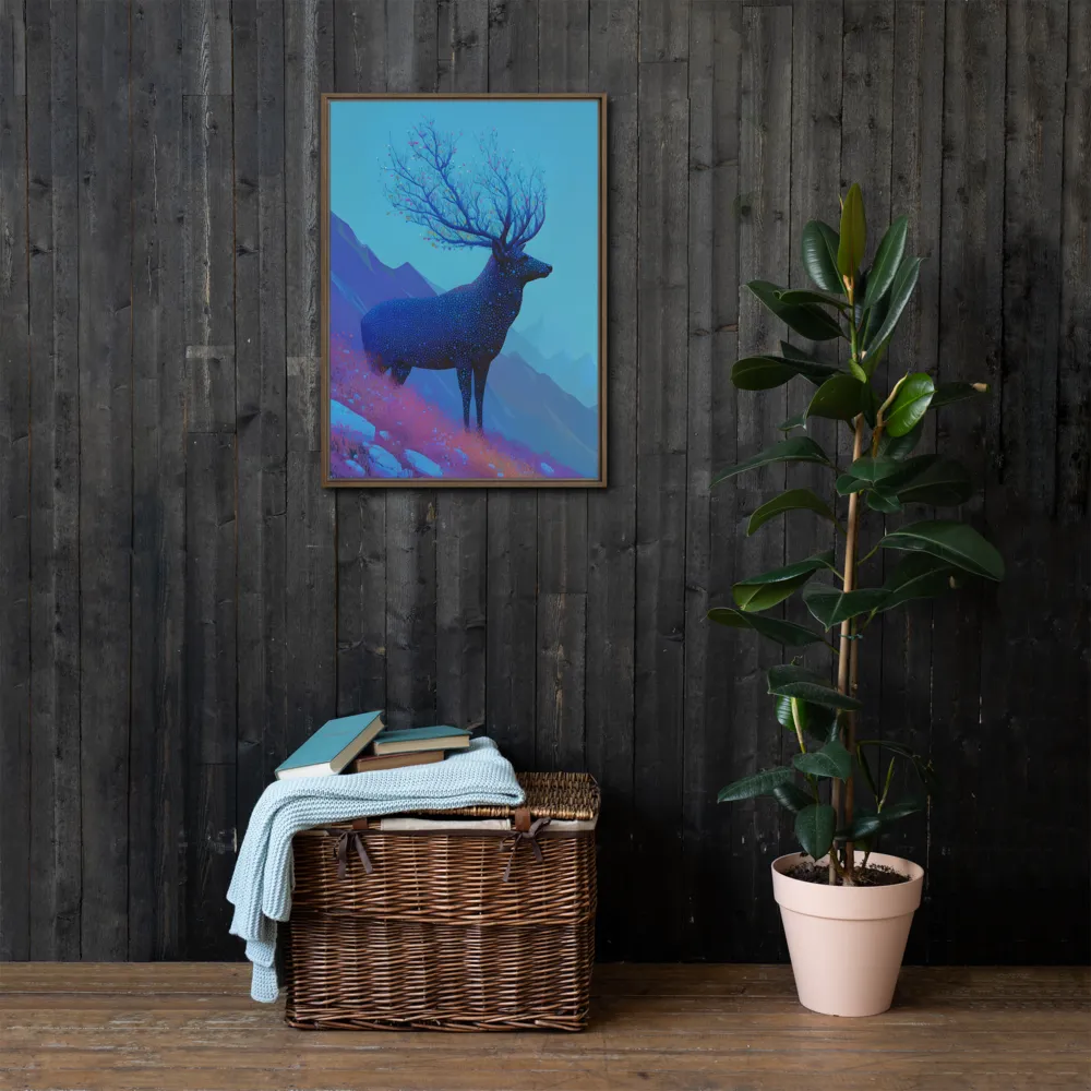 Ethereal Harmony | Canvas with Brown Frame | 20″×28″