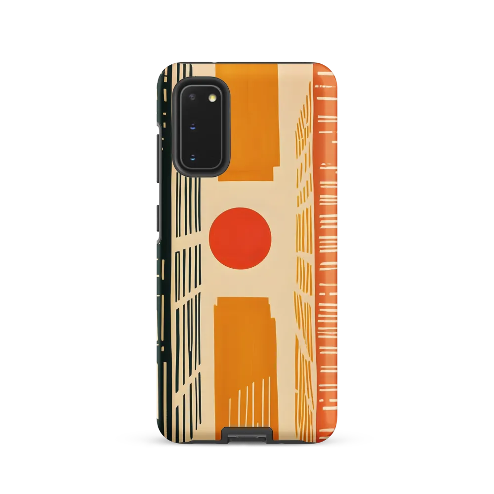 Urban Harmony: A Geometric Sunrise