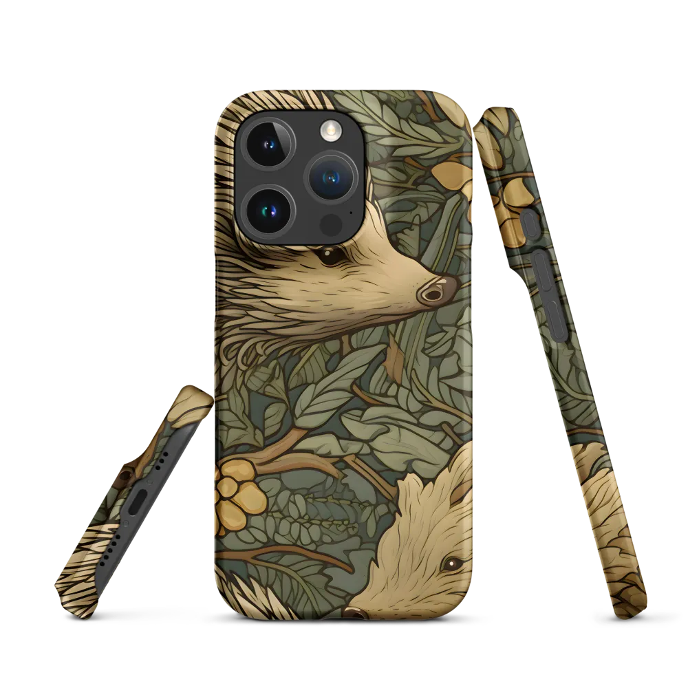 Whimsical Hedgehog Garden | Phone Case |  16 Pro | Snap Case | Matte