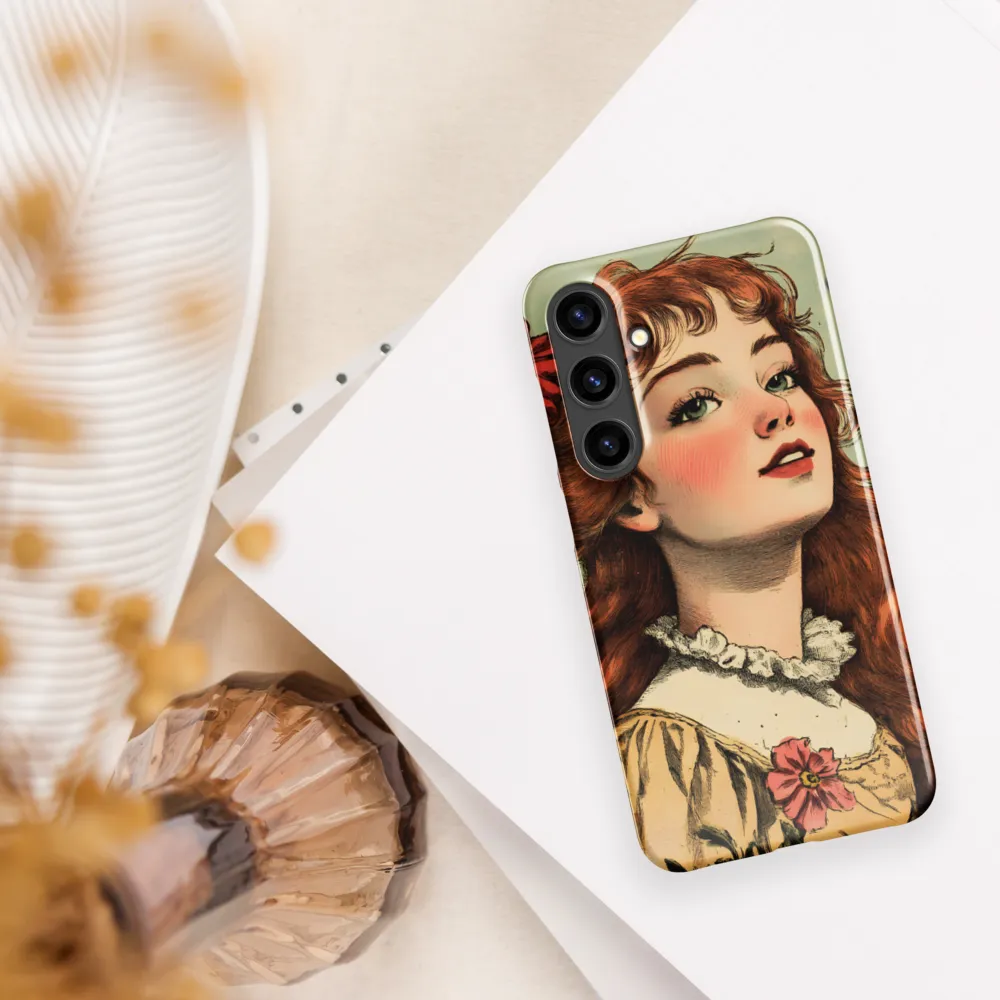 Whimsical Portrait of a Flower-Adorned Girl