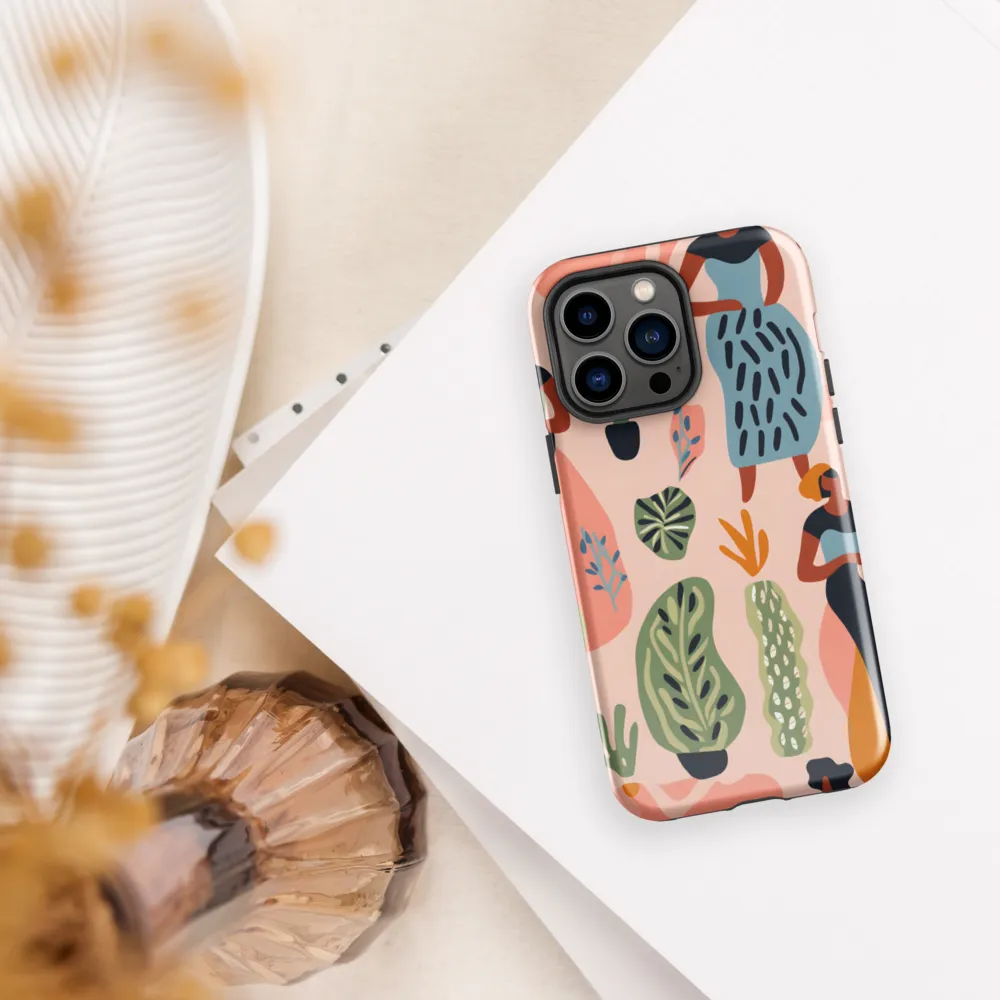 Harmony of Nature and Femininity | Phone Case |  14 Pro Max | Tough Case | Glossy