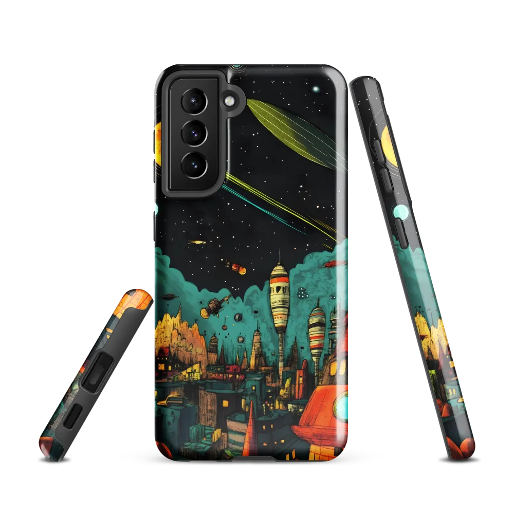 Galactic Cityscape: A Journey Through Imagination