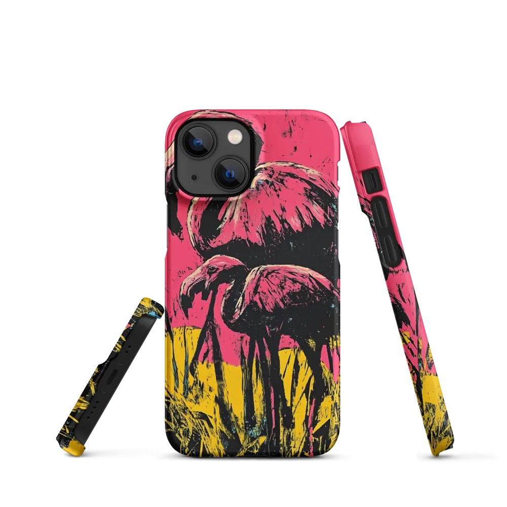 Flamingo Duet: A Pop Art Expression