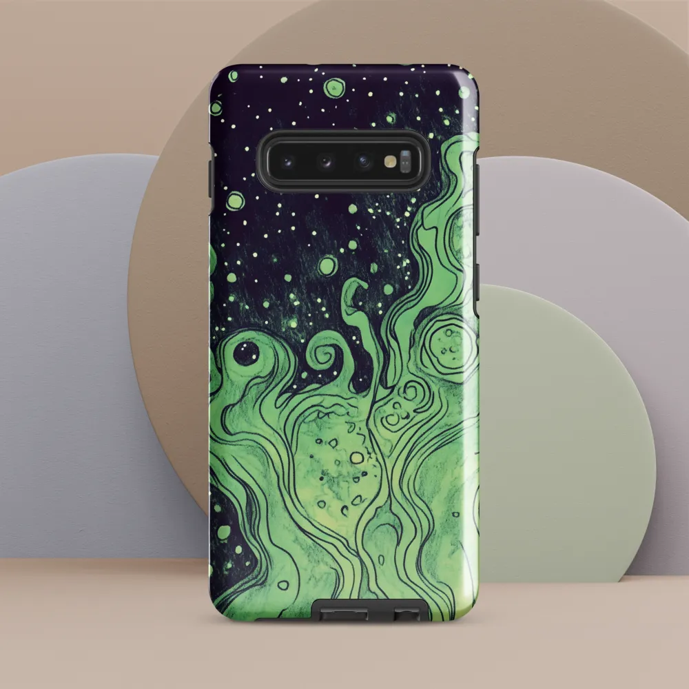 Cosmic Whirl: An Abstract Journey | Phone Case |  S10 Plus | Tough Case | Glossy