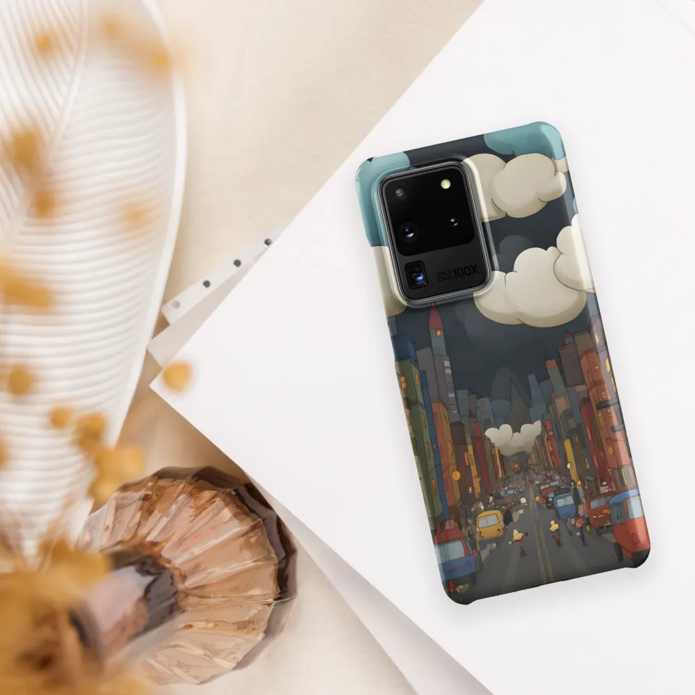 Urban Symphony: A City Awakens at Dusk | Phone Case |  S20 Ultra | Snap Case | Matte