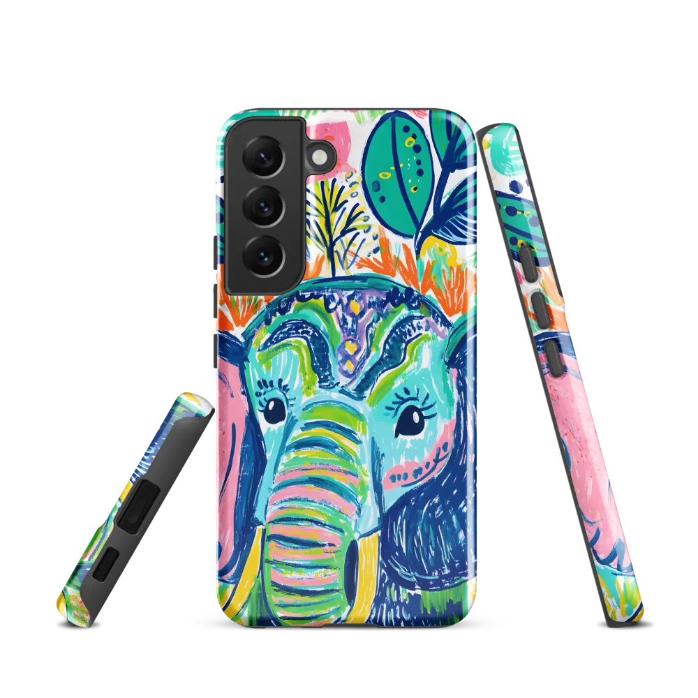 Striped Trunk — Elephant Portrait