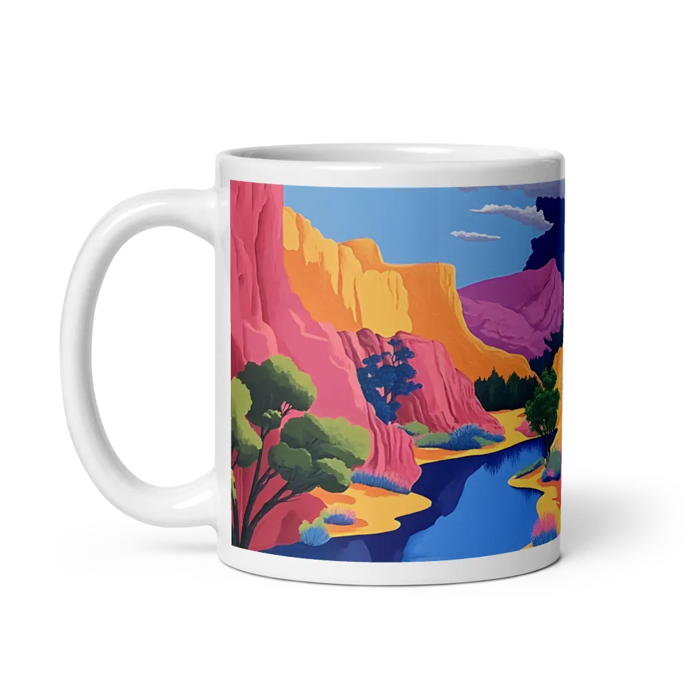 Dreamscape Oasis | Mug with White inside | 11 oz