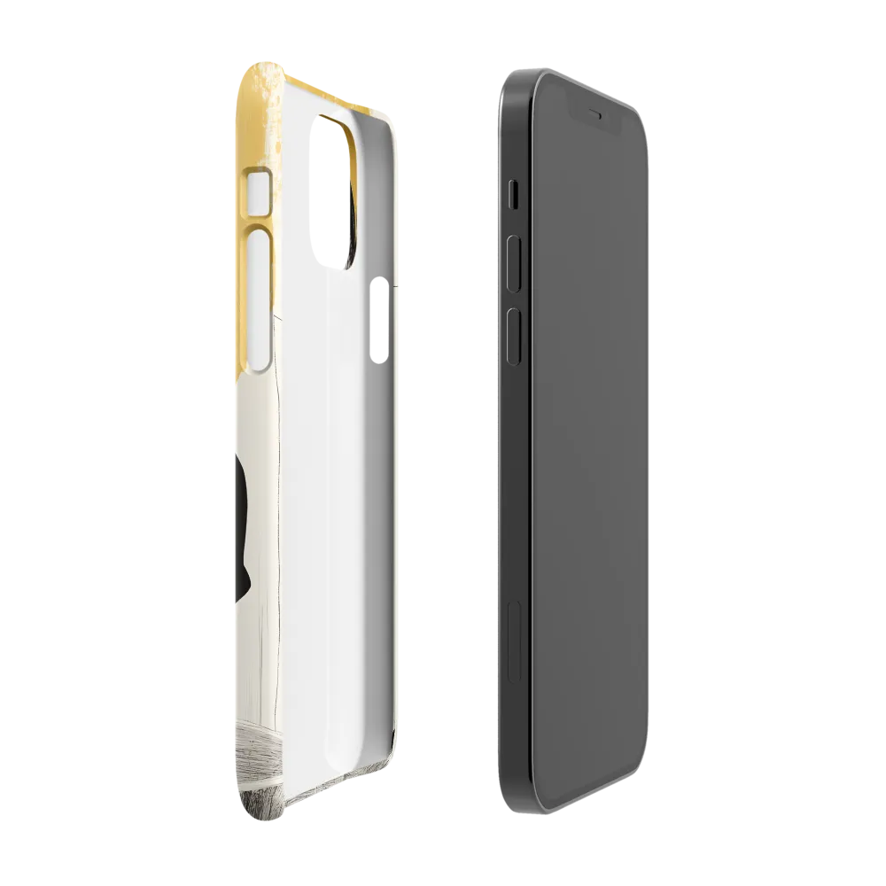 Golden Serenity: A Minimalist Portrait