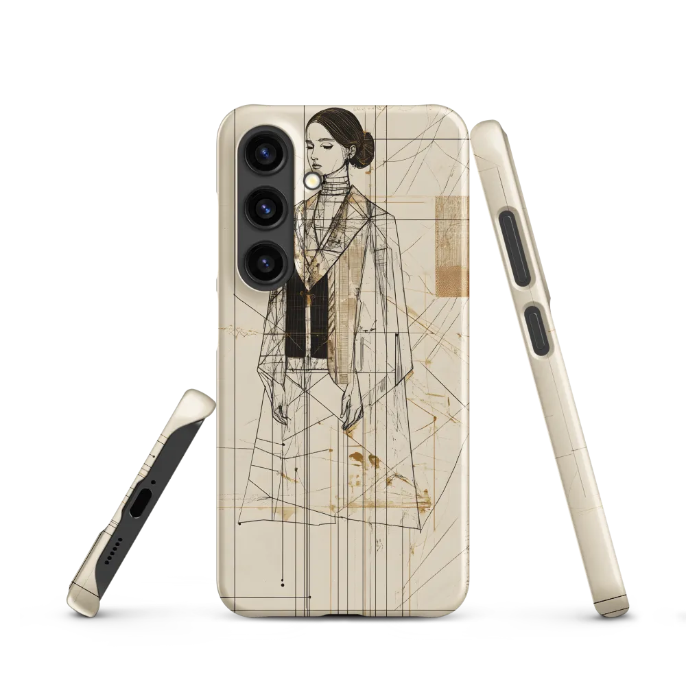 Elegance in Lines | Phone Case |  S24 | Snap Case | Matte