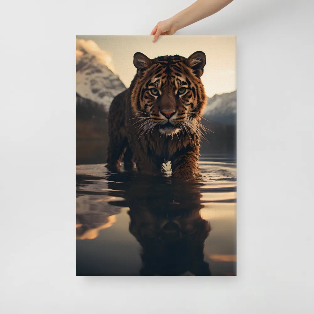 Majestic Reflection: The Tiger's Domain
