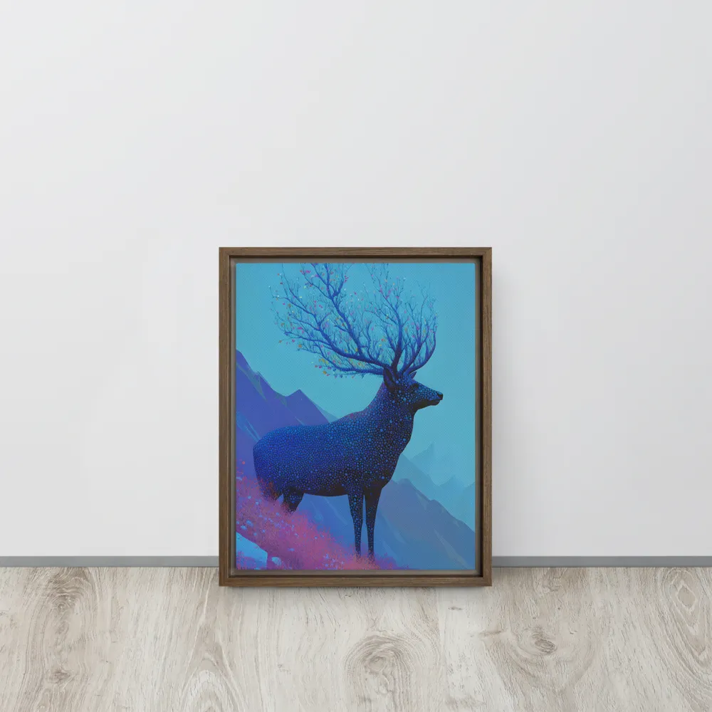 Ethereal Harmony | Canvas with Brown Frame | 11″×14″