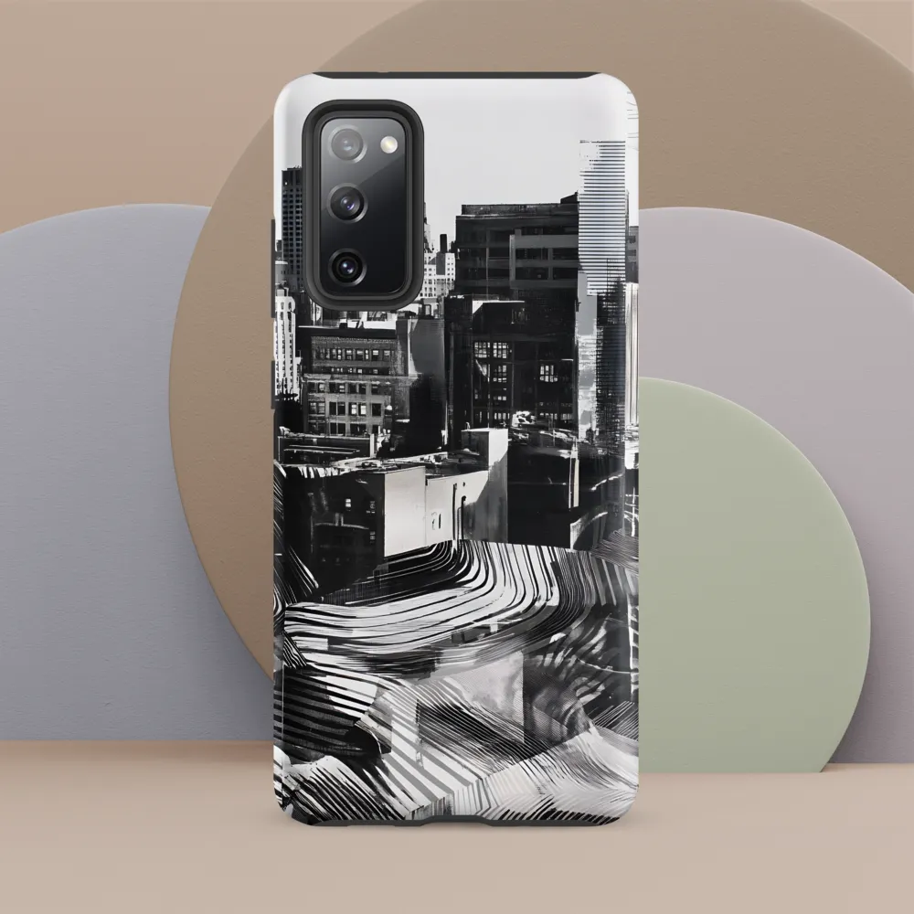 Urban Rhythm in Black and White | Phone Case |  S20 FE | Tough Case | Matte