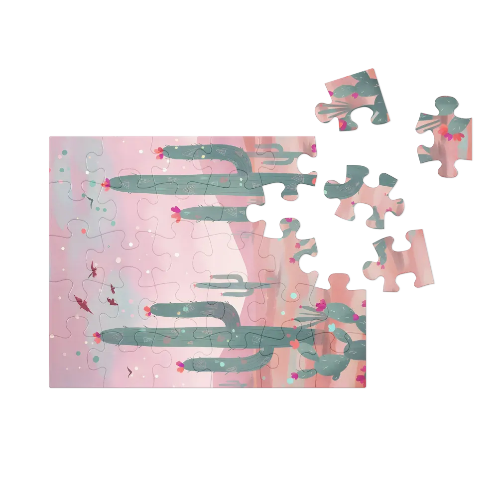 Desert Bloom 
 Jigsaw Puzzle in Tin Box