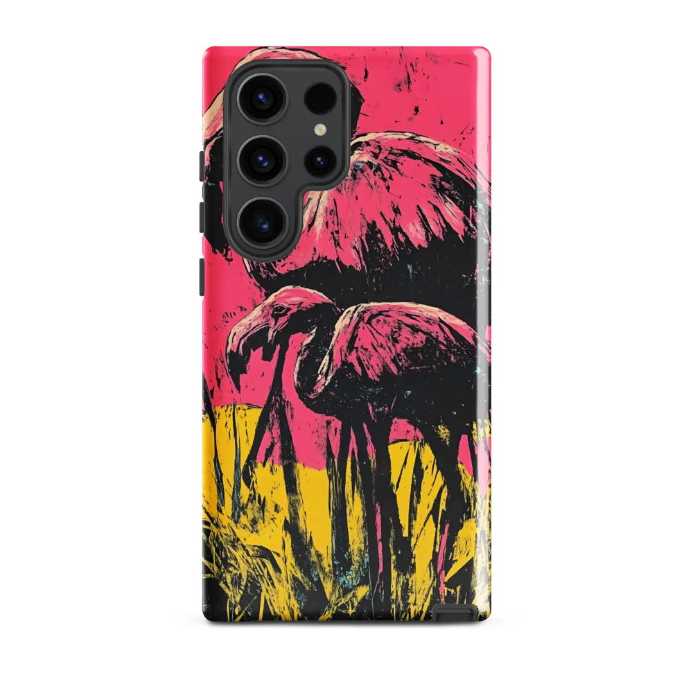 Flamingo Duet: A Pop Art Expression