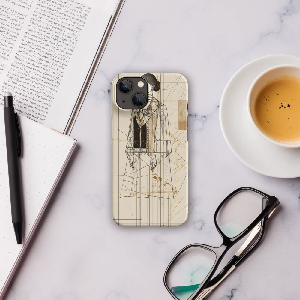 Elegance in Lines | Phone Case |  14 | Snap Case | Matte