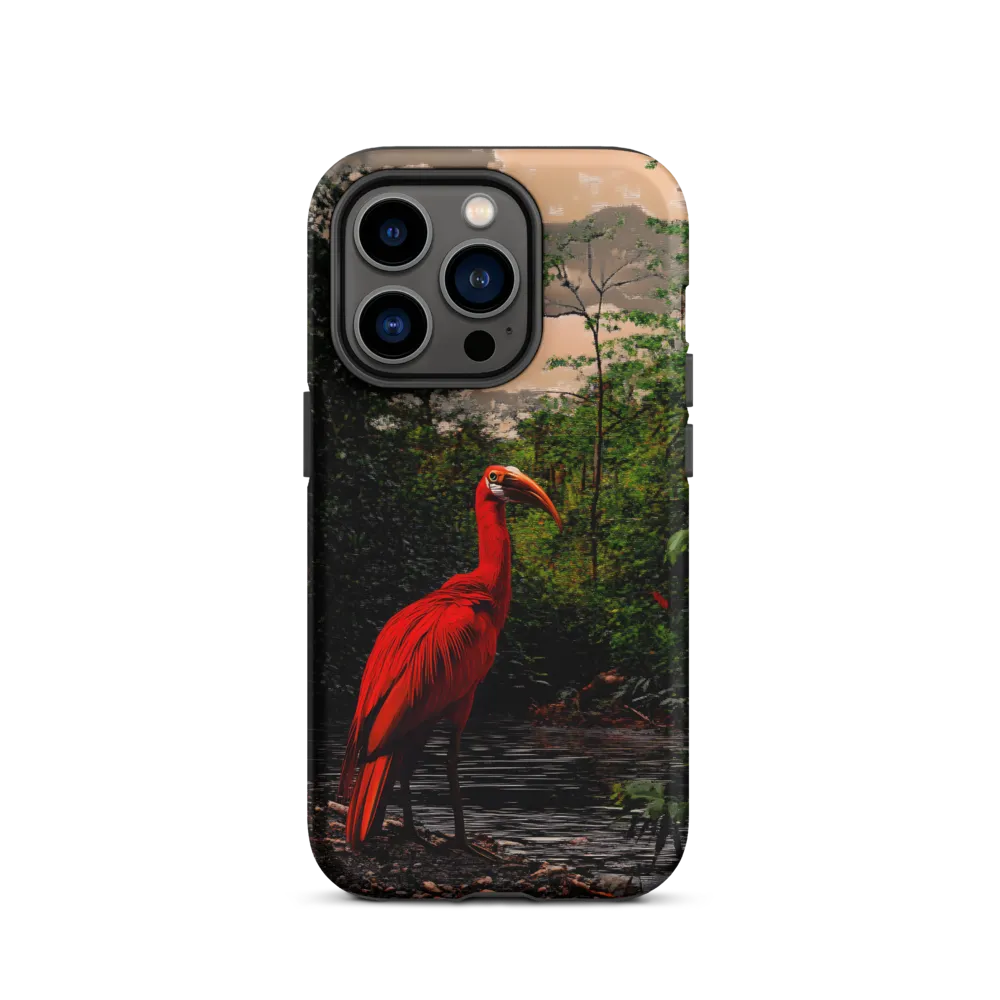 Enigmatic Elegance: The Scarlet Observer