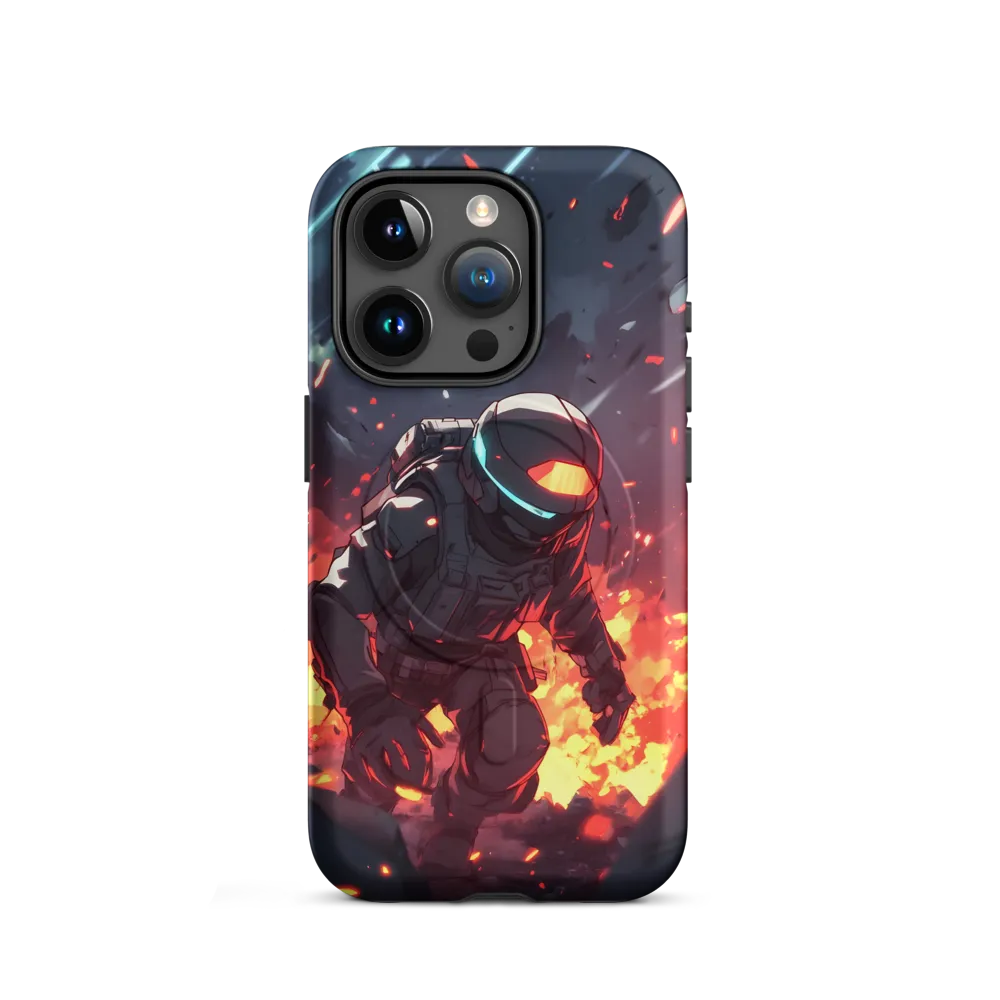 Astronaut Amidst Chaos