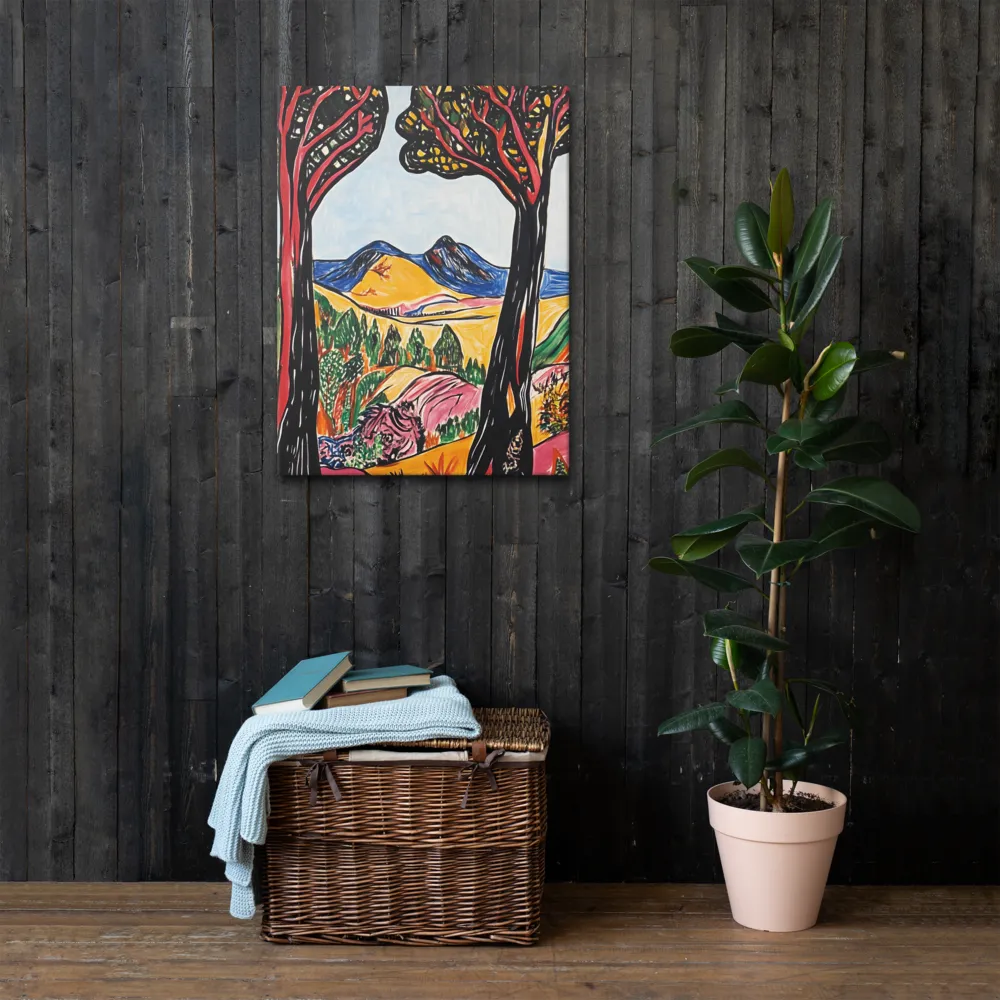 Vibrant Nature's Embrace | Thin Canvas | 24″×32″