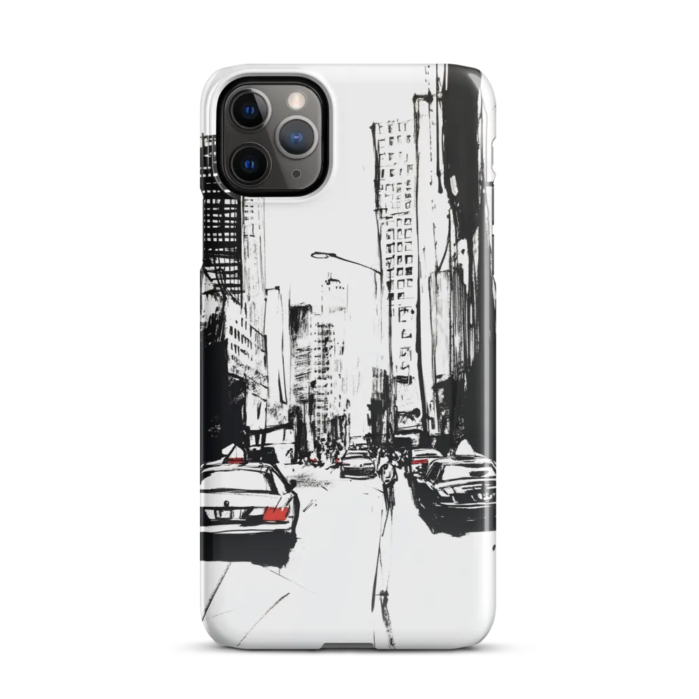 Urban Pulse: A Monochromatic Journey | Phone Case |  11 Pro Max | Snap Case | Glossy