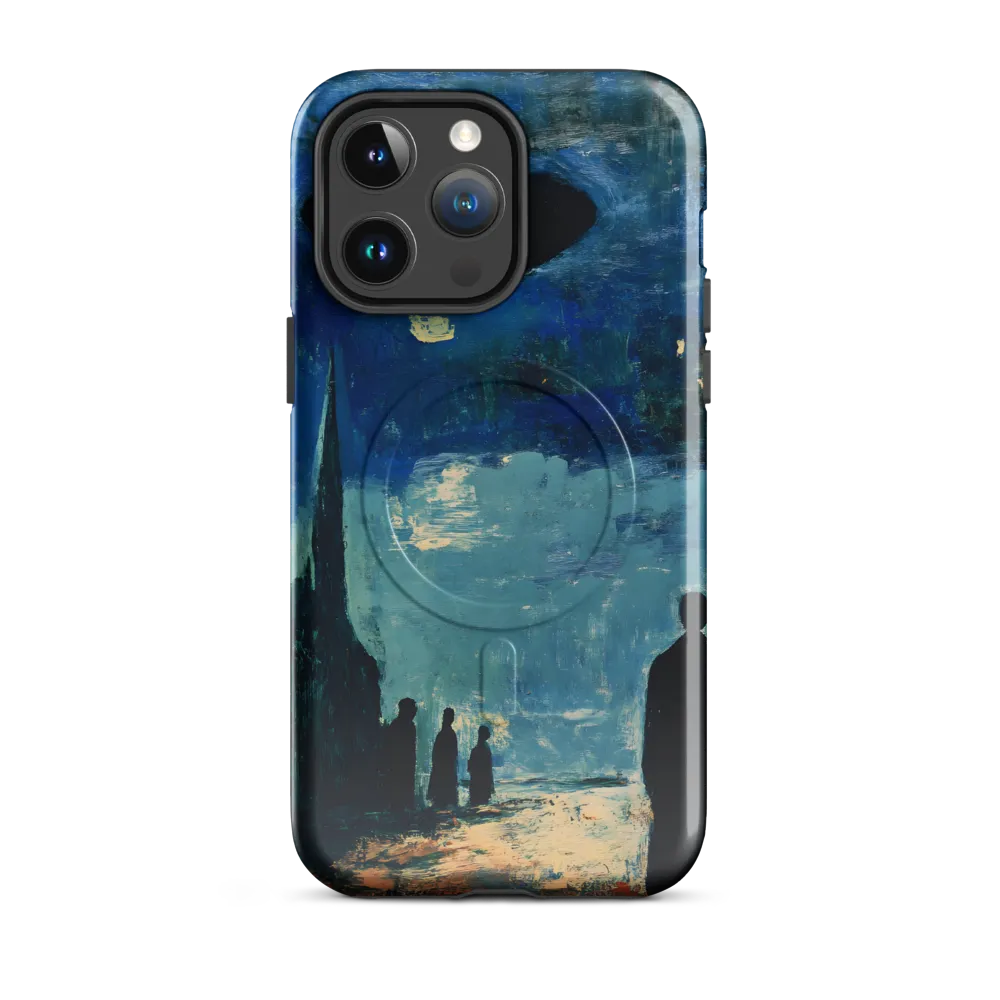 Enigmatic Encounter: A Surrealist UFO Landscape | Phone Case |  14 Pro Max | MagSafe® Tough Case | Glossy