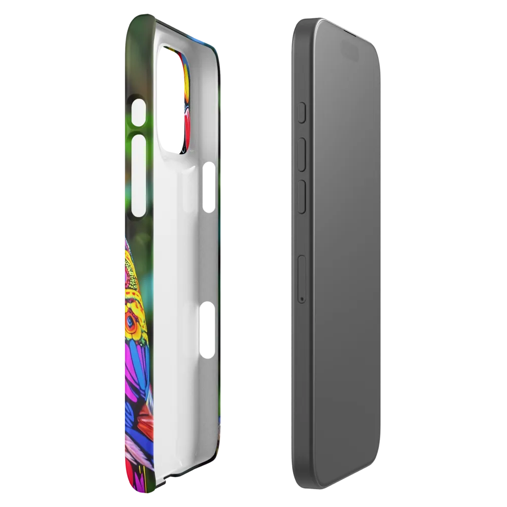 Vibrant Psychedelic Parrot | Phone Case |  16 Pro Max | Snap Case | Matte