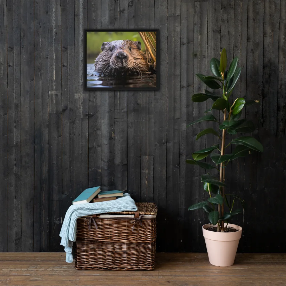 Emergence of the Beaver | Canvas with Black Frame | 16″×20″