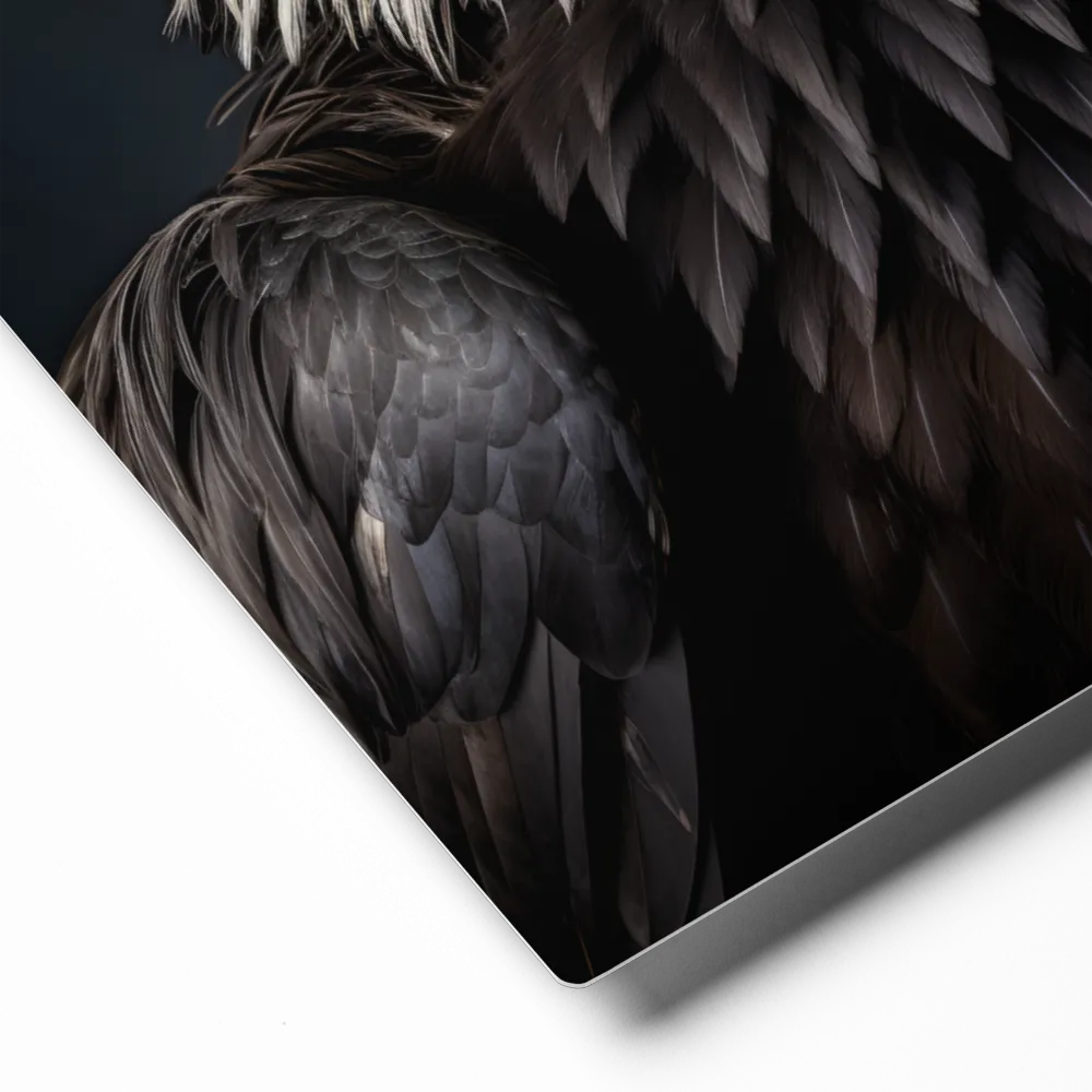 Majestic Vulture Portrait | Metal Print | 8″×10″