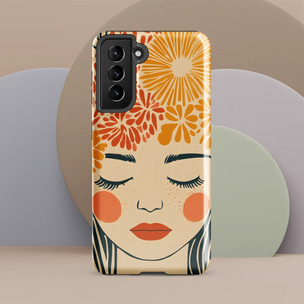 Serenity in Bloom | Phone Case |  S21 FE | Tough Case | Glossy