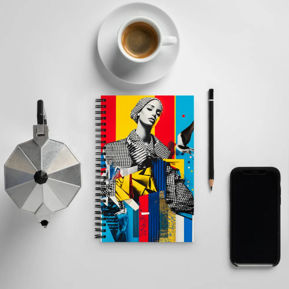 Vibrant Echoes of Fashion | Spiral Notebook