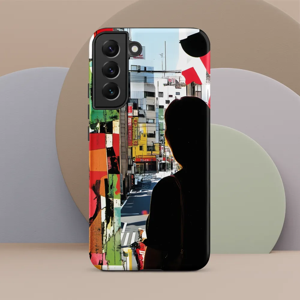 Urban Reflections: A Silhouette's Journey
