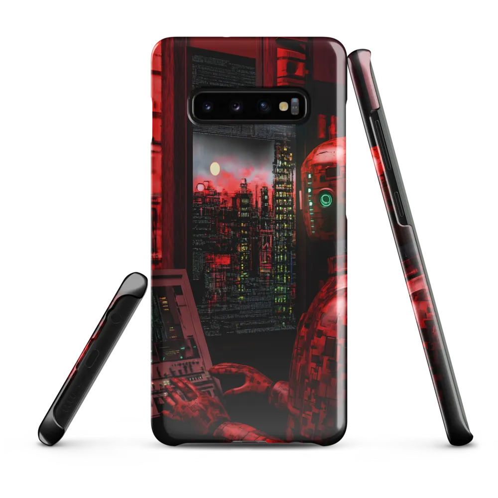 Urban Echoes of a Cybernetic Future | Phone Case |  S10 Plus | Snap Case | Glossy